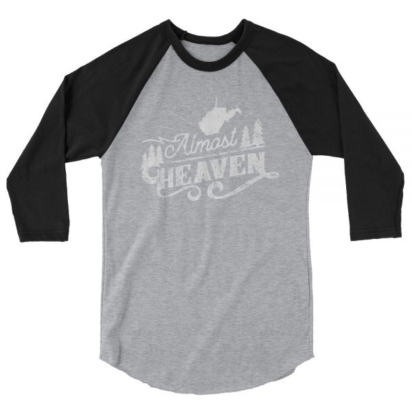 Almost Heaven One Color 3/4 Sleeve Raglan Shirt - Image 2