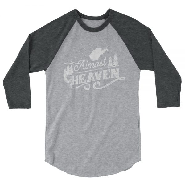 Almost Heaven One Color 3/4 Sleeve Raglan Shirt - Image 3