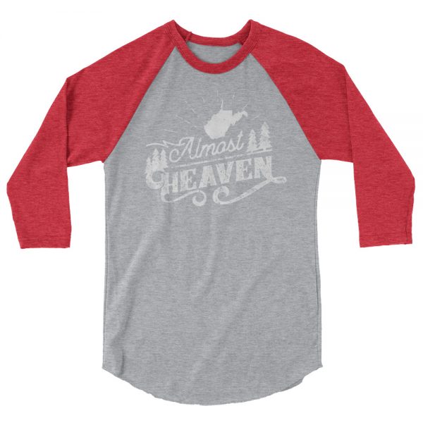 Almost Heaven One Color 3/4 Sleeve Raglan Shirt - Image 4